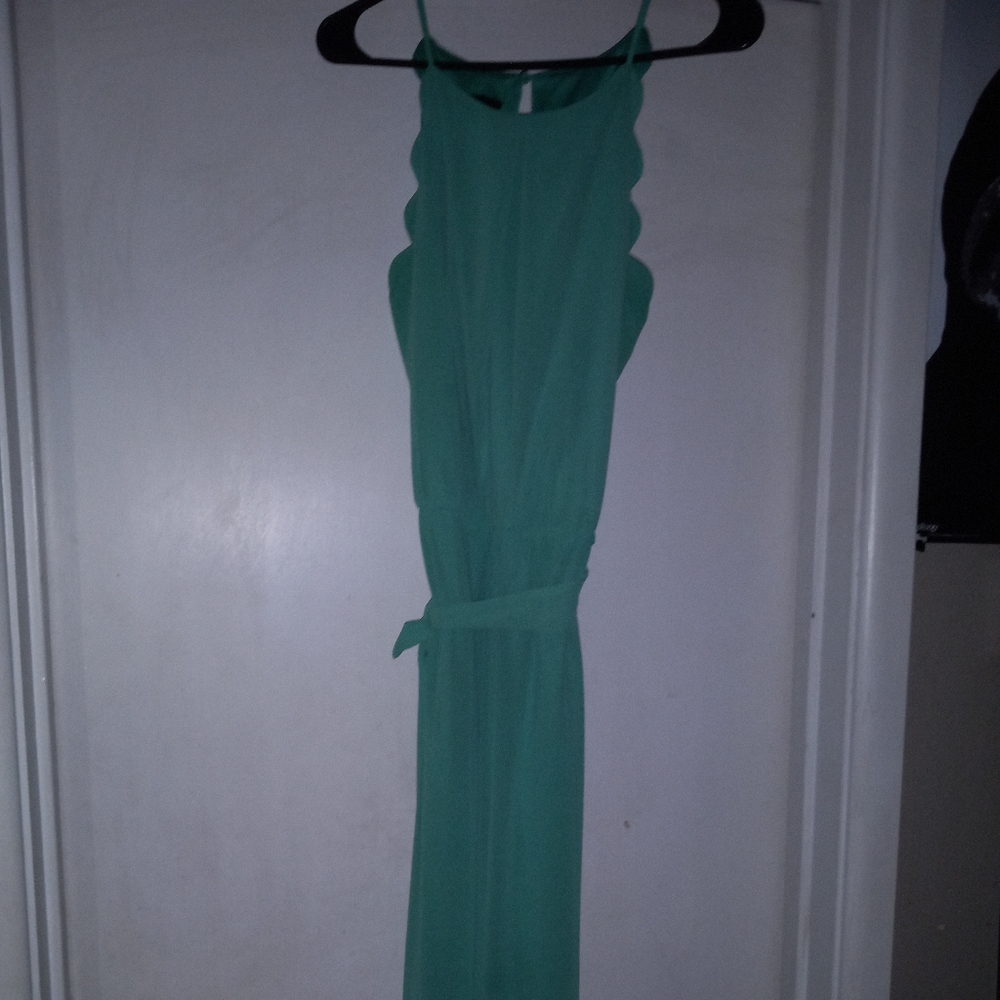 Teal semi-formal dress
